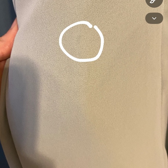 Sage V- Neck Bridesmaid Dress - Picture 7 of 7